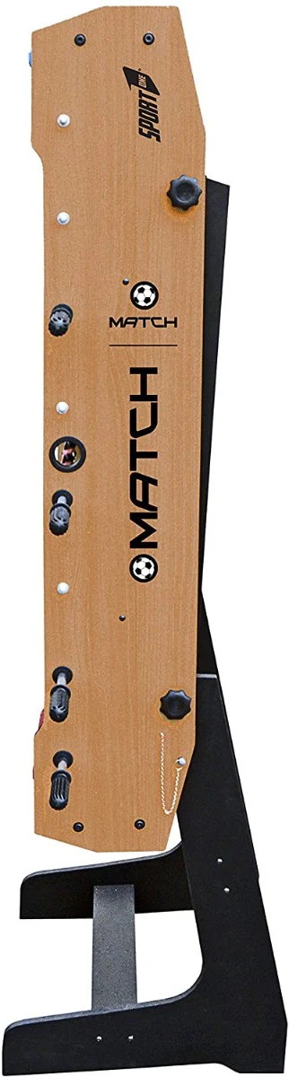 Calcio balilla, calciobalilla modello Match dimensioni 121x61x85, calcetto salvaspazio richiudibile in verticale, aste - immagine 2